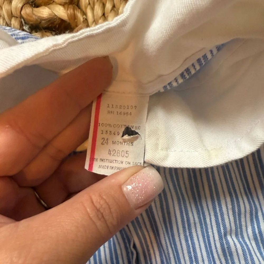 Vintage Striped Baby Romper with Car and Stop Sign‎ Patches